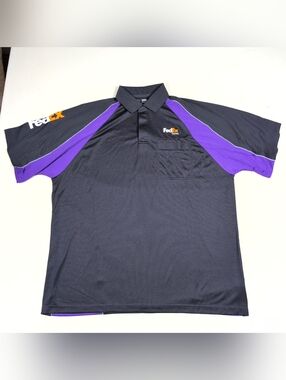 FedEx Express Polo Stan Herman Mens Polo SS Shirt Size XXL Polyester